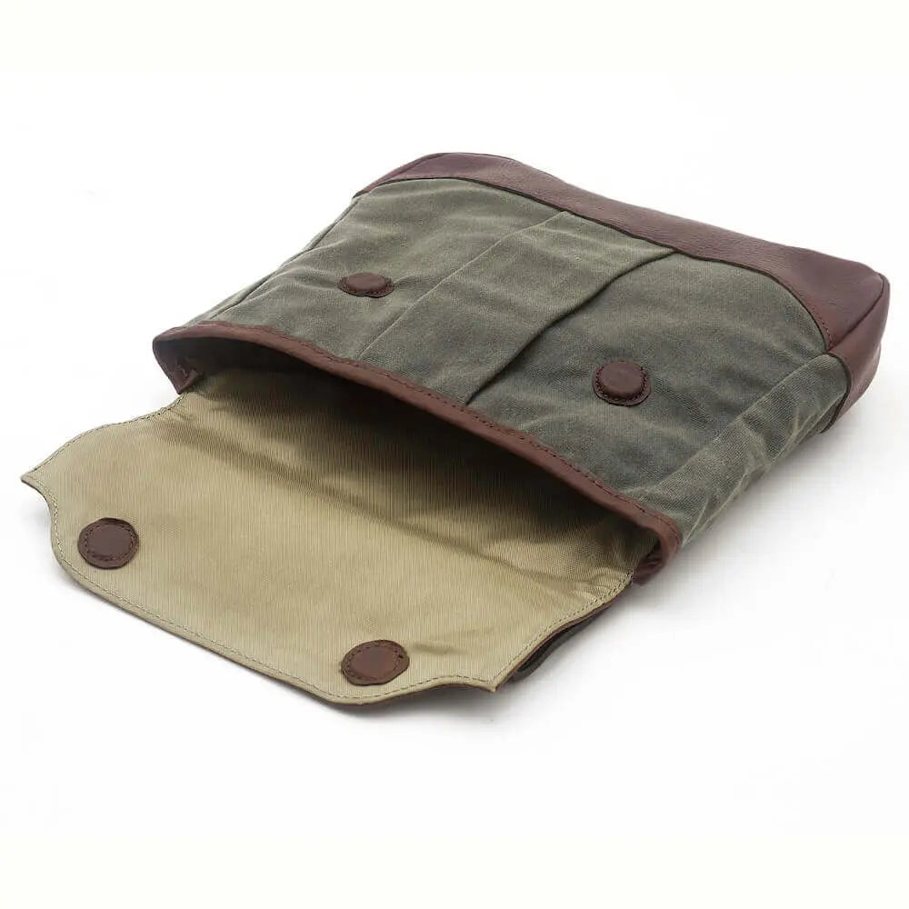 White Wing Waxed Canvas Hunting Heritage Bird Bag Set Mission Mercantile Leather Goods