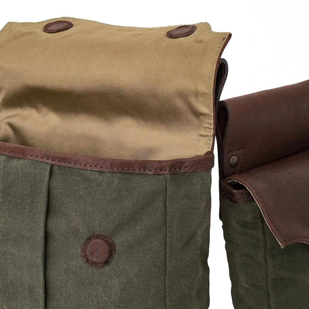 White Wing Waxed Canvas Hunting Heritage Bird Bag Set Mission Mercantile Leather Goods