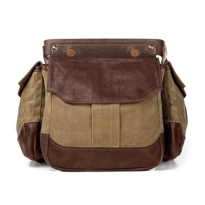 White Wing Waxed Canvas Hunting Heritage Bird Bag Trio by Mission Mercantile Leather Goods, handmade leather goods detail photo 7
