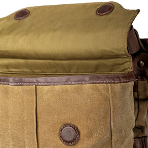 White Wing Waxed Canvas Hunting Heritage Bird Bag Trio by Mission Mercantile Leather Goods, handmade leather goods detail photo 10