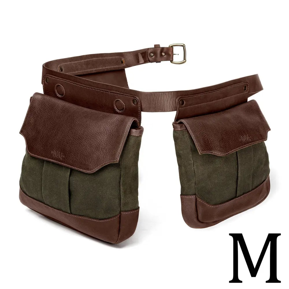 White Wing Waxed Canvas Hunting Heritage Bird Bag Trio by Mission Mercantile Leather Goods, handmade leather goods detail photo 31