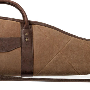 White Wing Waxed Canvas Hunting Rifle Case Mission Mercantile Leather Goods