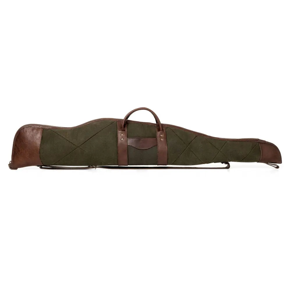 White Wing Waxed Canvas Hunting Rifle Case Mission Mercantile Leather Goods