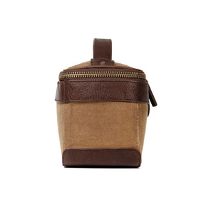 White Wing Waxed Canvas Hunting Shell Bag by Mission Mercantile Leather Goods, handmade leather goods detail photo 5