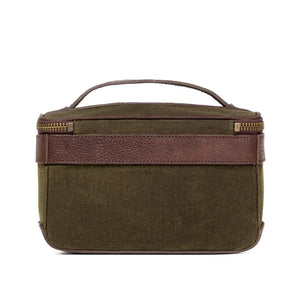 White Wing Waxed Canvas Hunting Shell Bag by Mission Mercantile Leather Goods, handmade leather goods detail photo 12