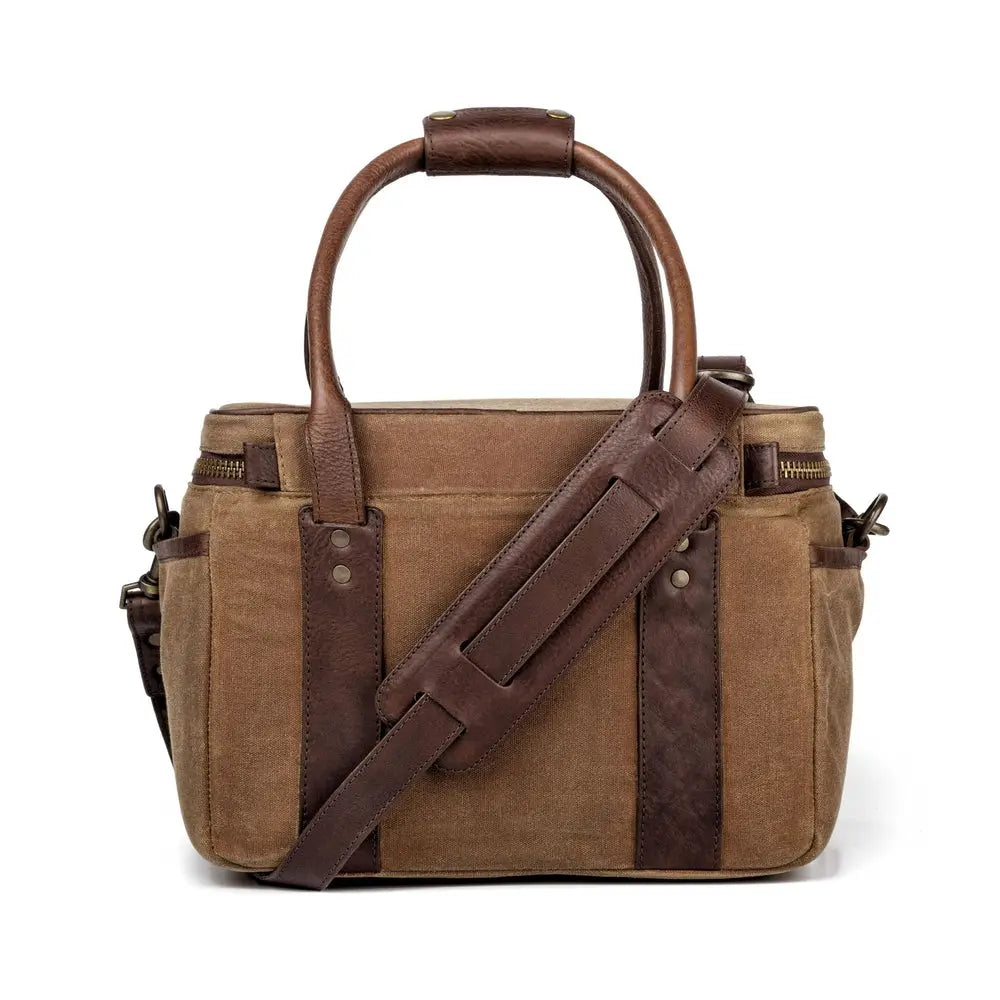 White Wing Waxed Canvas Scout Cooler Mission Mercantile Leather Goods