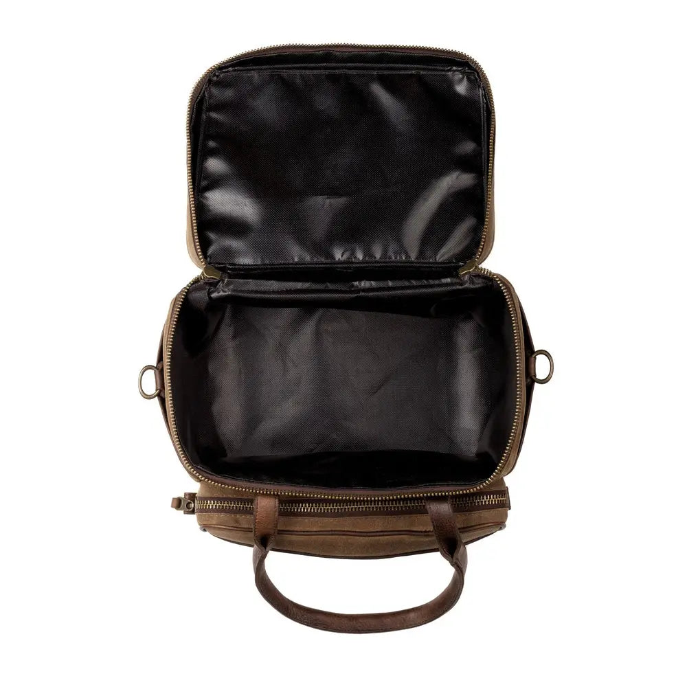 White Wing Waxed Canvas Scout Cooler Mission Mercantile Leather Goods