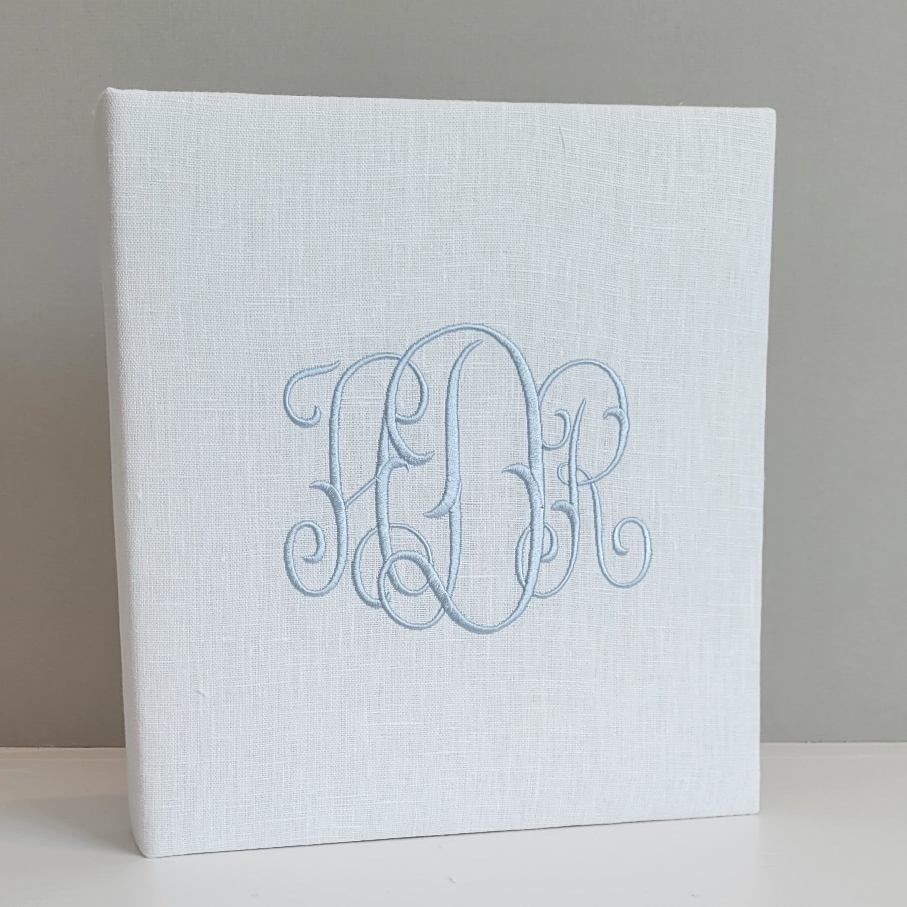 Baby Memory Book - White Linen (w/o Bow) by AP Creations in Tuscaloosa, paper gift main product photo