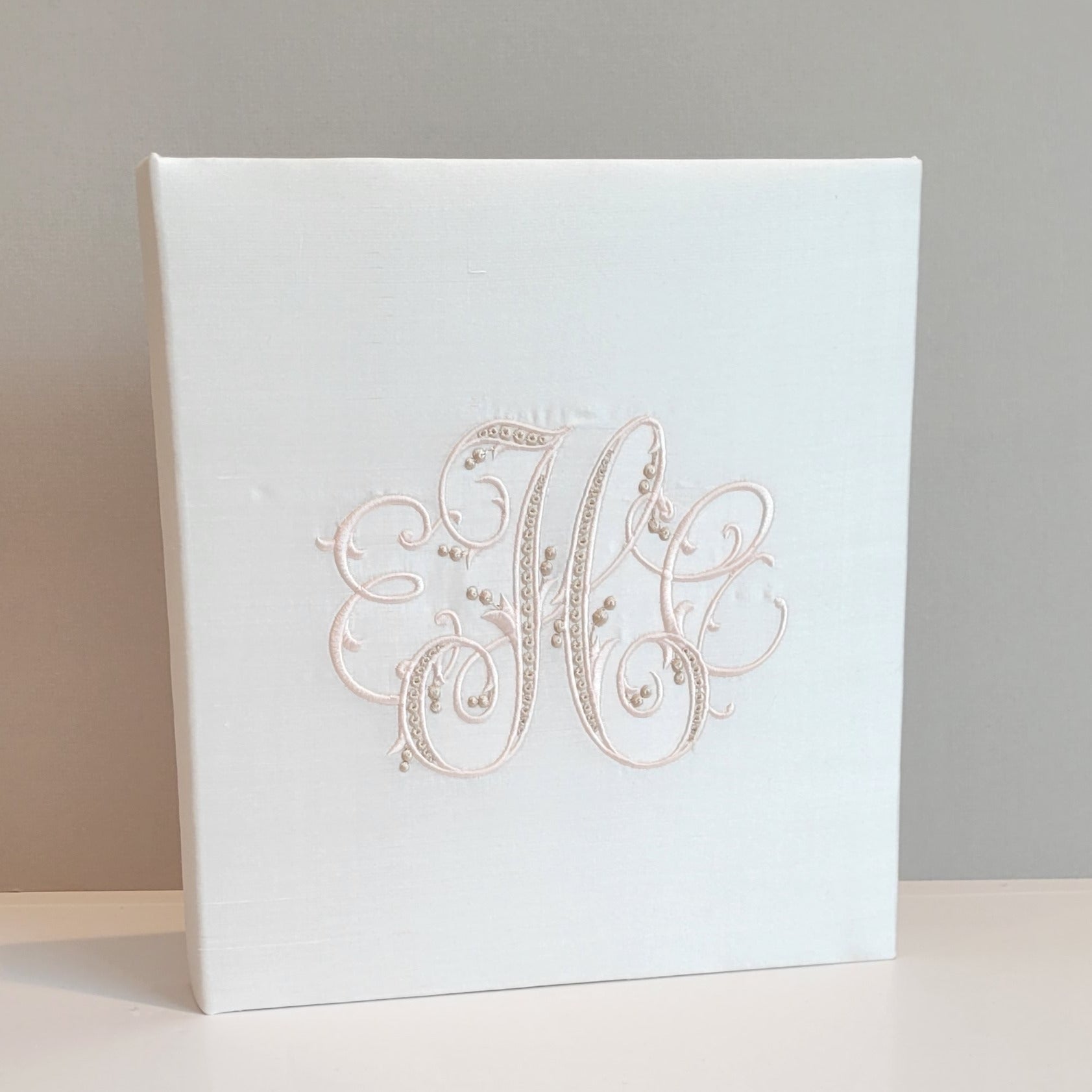 Baby Memory Book - White Silk (w/o Bow) by AP Creations in Tuscaloosa, paper gift main product photo