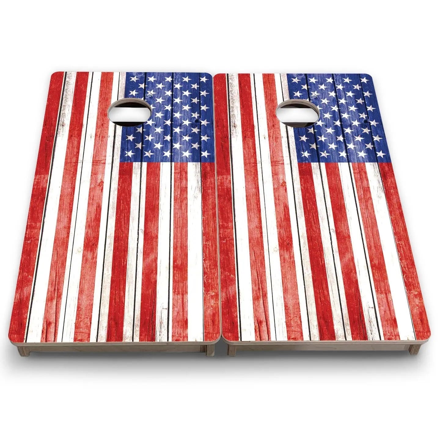 Whitewash Flag - Mini or Vacation Size Cornhole Boards by Cornhole Solutions, custom cornhole board detail photo 7