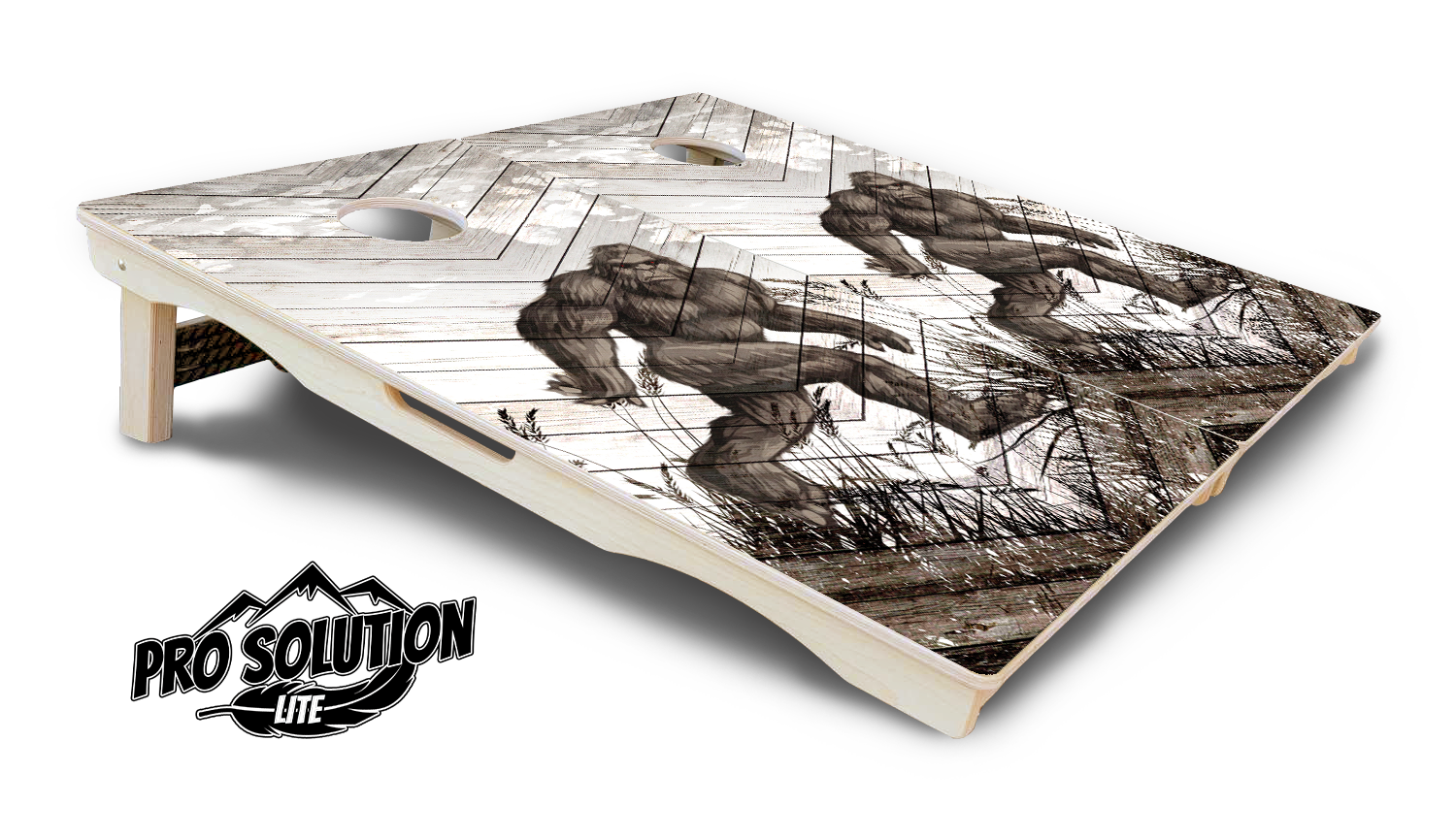 Bigfoot Whitewash Cornhole Boards - Pro Solution Lite Series Cornhole Solutions