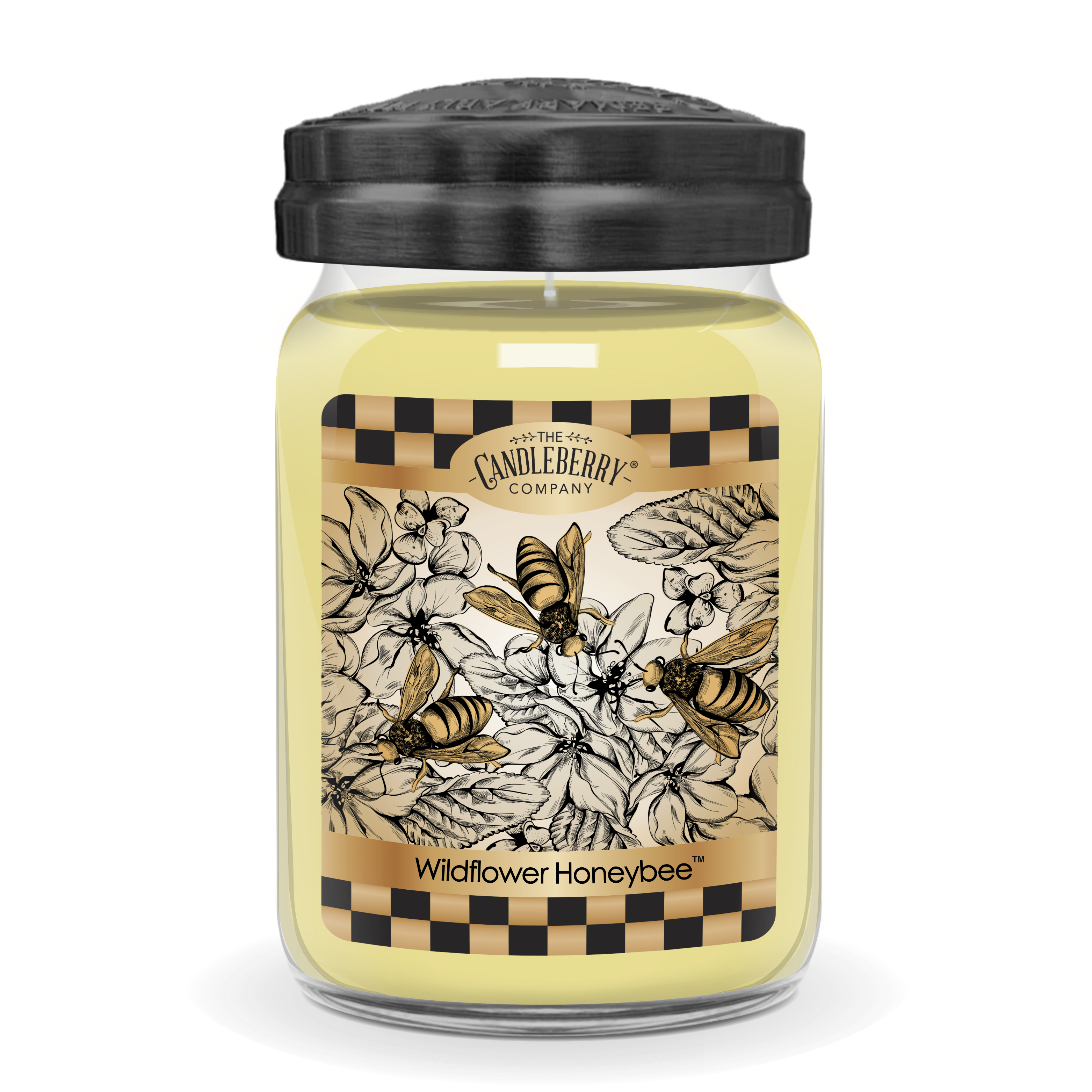 Wildflower Honeybee™, Large Jar Candle (Collective) by The Candleberry® Candle Company, Southern food gift main product photo
