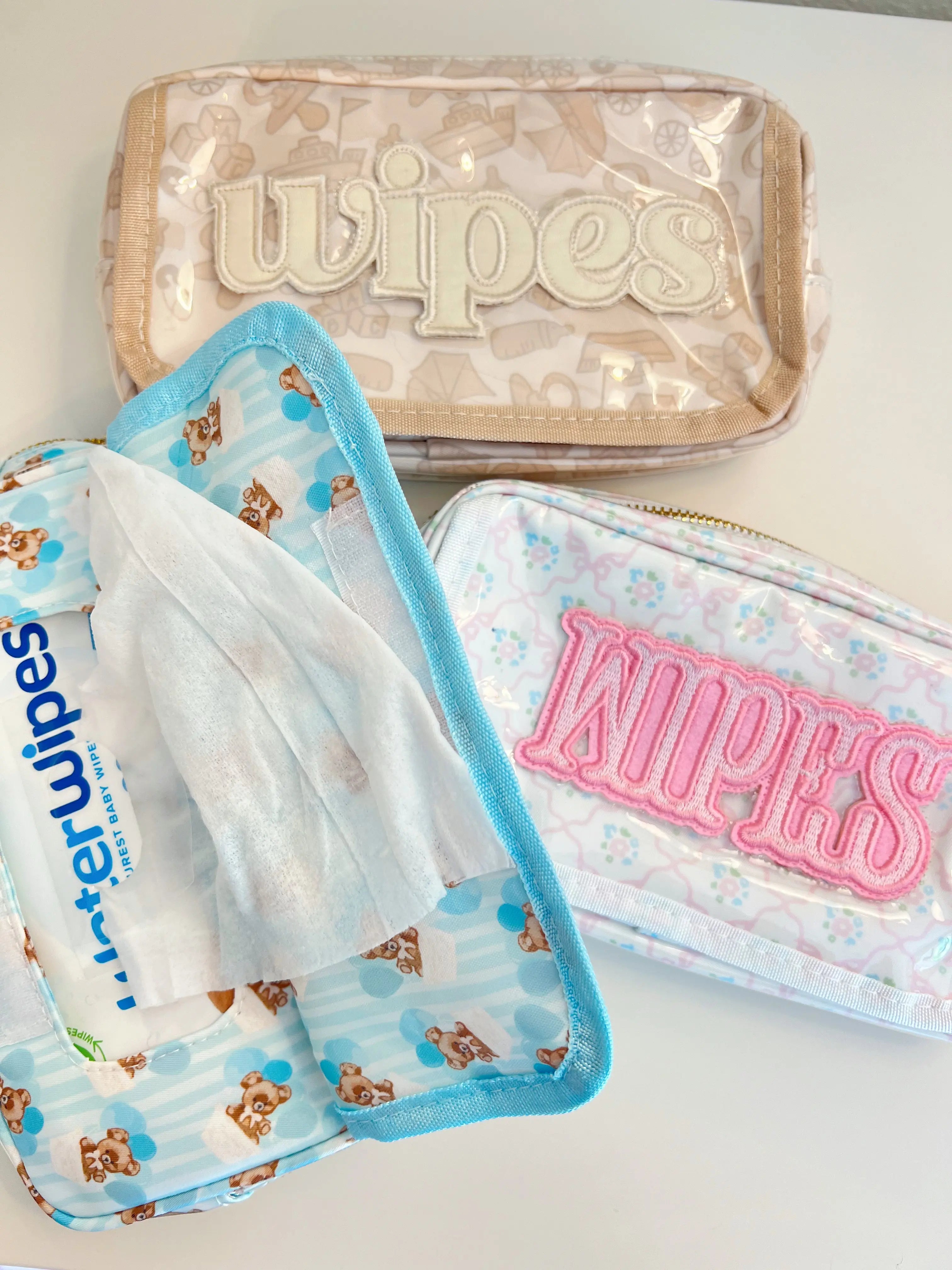Wipes Pouch - Clear Coat Bag by KenzKustomz, handmade leather goods detail photo 2