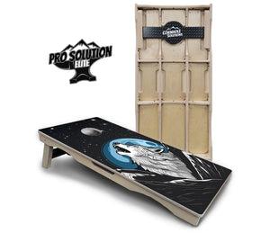 Wolf Howling Cornhole Boards - Pro Solution Elite Series Cornhole Solutions