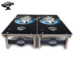 Wolf Howling Cornhole Boards - Pro Solution Elite Series Cornhole Solutions
