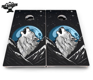 Wolf Howling Cornhole Boards - Pro Solution Elite Series Cornhole Solutions