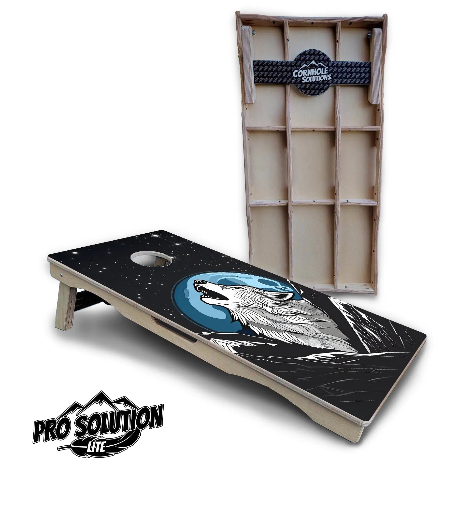 Wolf Howling Cornhole Boards - Pro Solution Lite Series Cornhole Solutions
