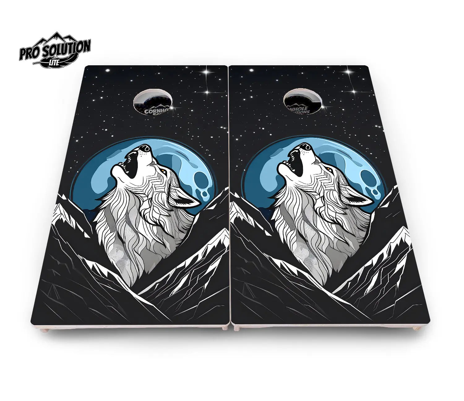 Wolf Howling Cornhole Boards - Pro Solution Lite Series Cornhole Solutions