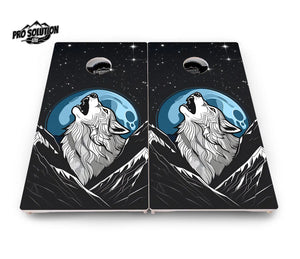 Wolf Howling Cornhole Boards - Pro Solution Lite Series Cornhole Solutions