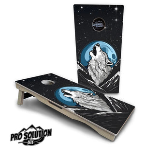 Wolf Howling Cornhole Boards - Pro Solution Lite Series Cornhole Solutions