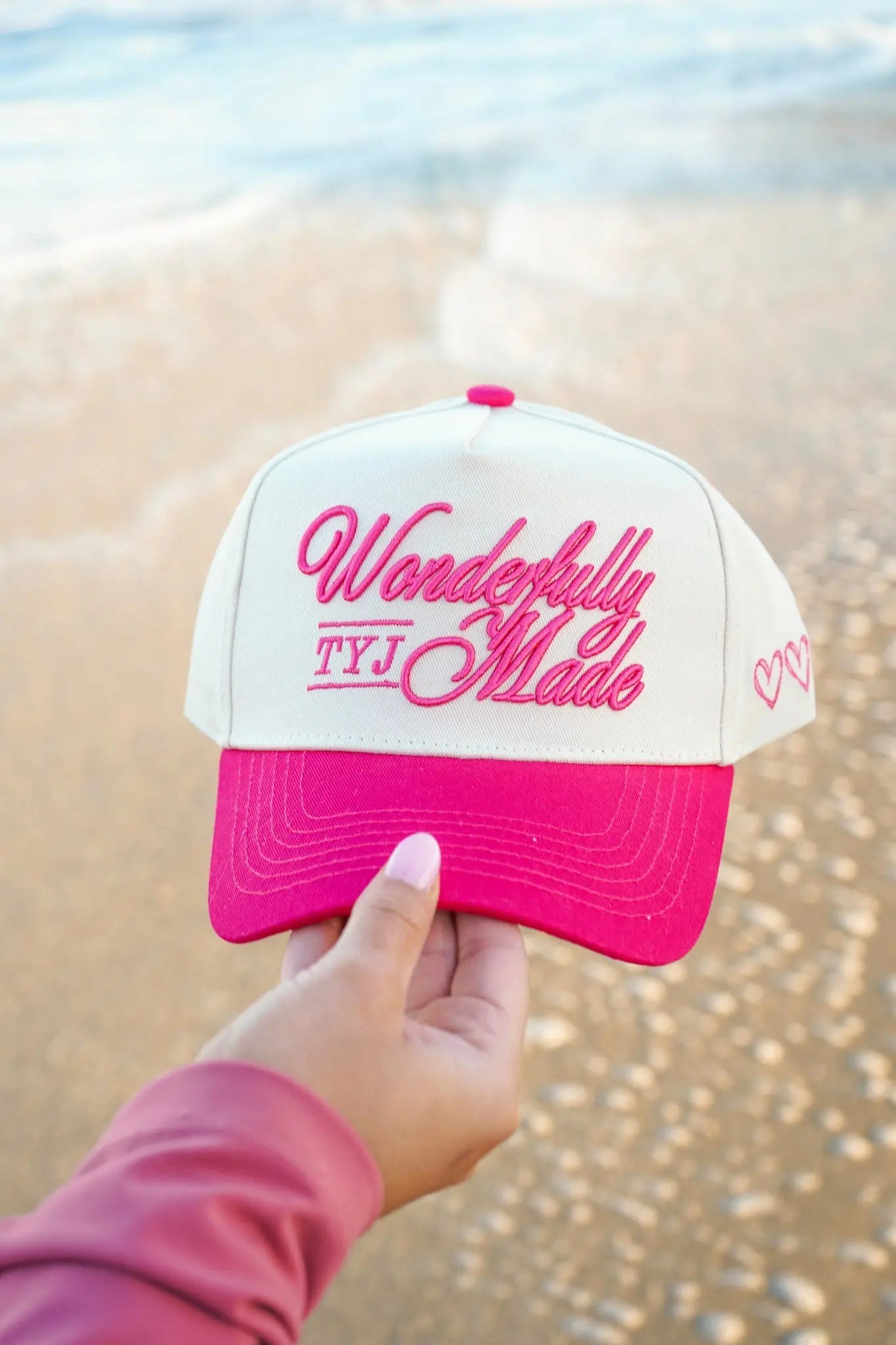 Wonderfully Made - Hot Pink Vintage Trucker Hat KenzKustomz
