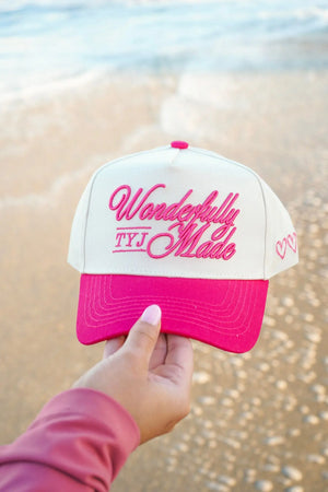Wonderfully Made - Hot Pink Vintage Trucker Hat KenzKustomz