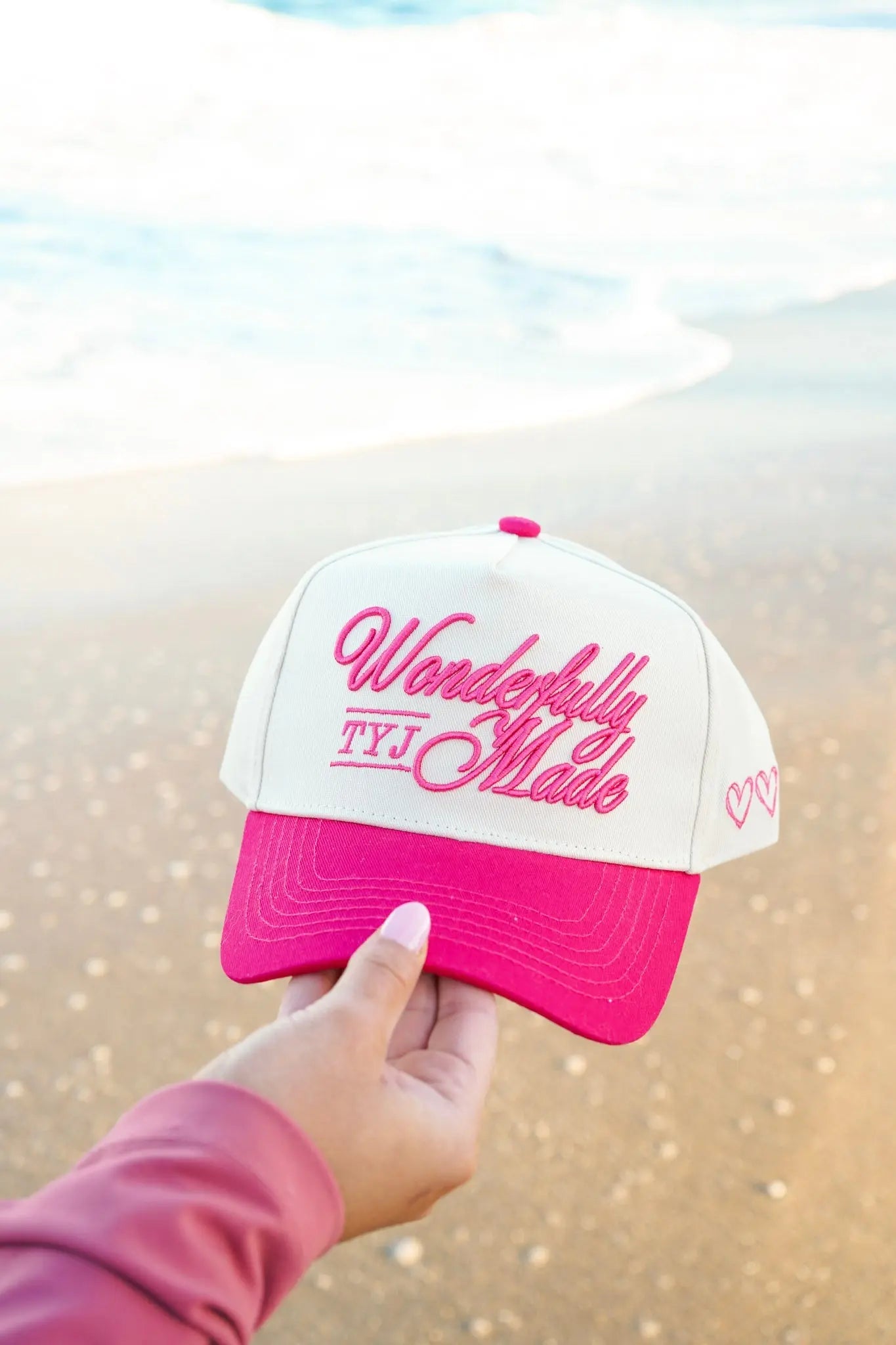 Wonderfully Made - Hot Pink Vintage Trucker Hat KenzKustomz