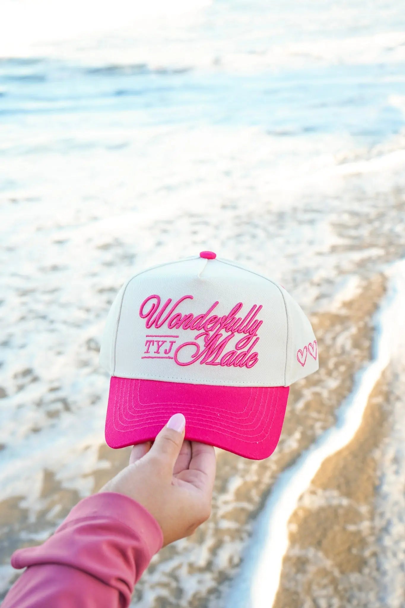 Wonderfully Made - Hot Pink Vintage Trucker Hat KenzKustomz