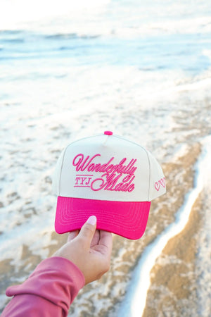 Wonderfully Made - Hot Pink Vintage Trucker Hat KenzKustomz