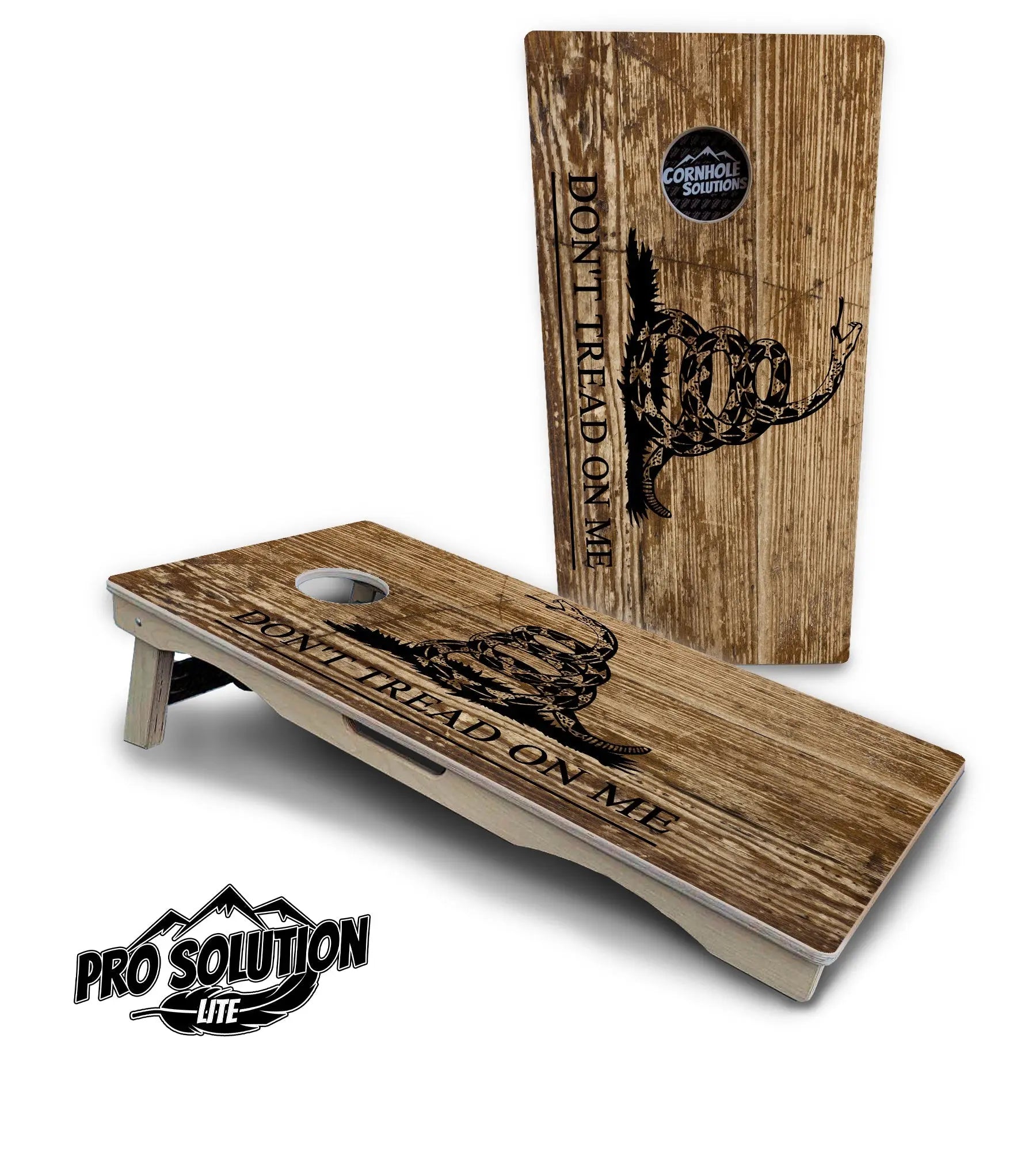 Wood Flag & DTOM Cornhole Boards - Pro Solution Lite Series Cornhole Solutions