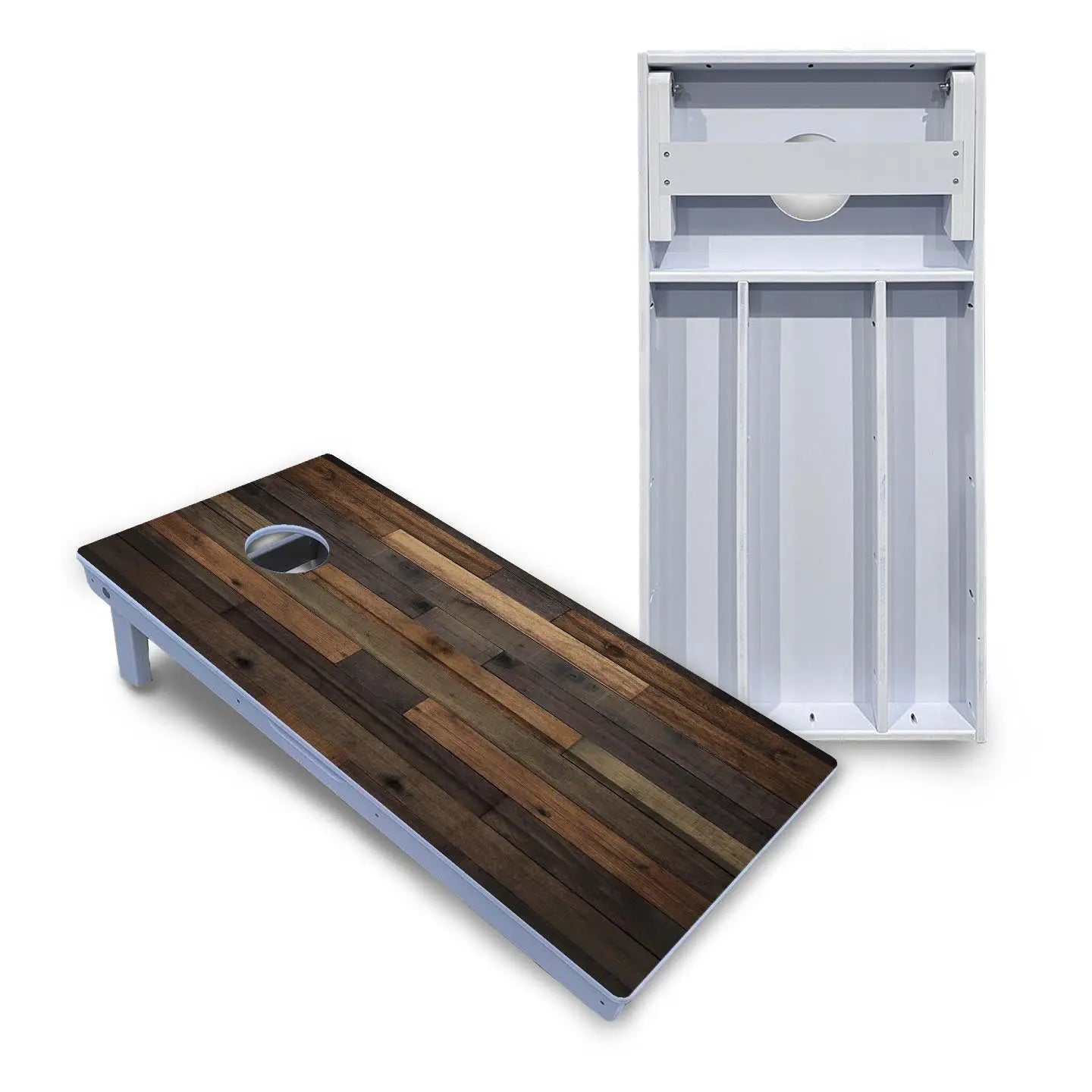 Wood Panels Cornhole Boards - All Weather Series by Cornhole Solutions, custom cornhole board main product photo