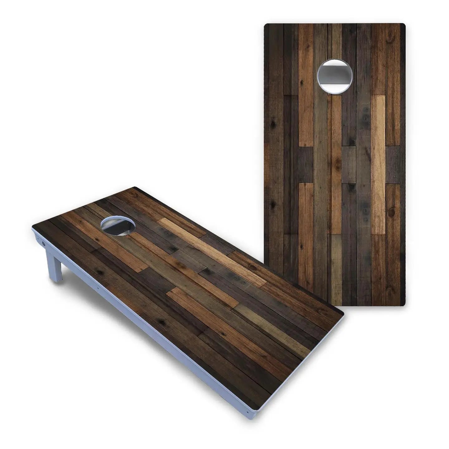 Wood Panels Cornhole Boards - All Weather Series by Cornhole Solutions, custom cornhole board detail photo 2