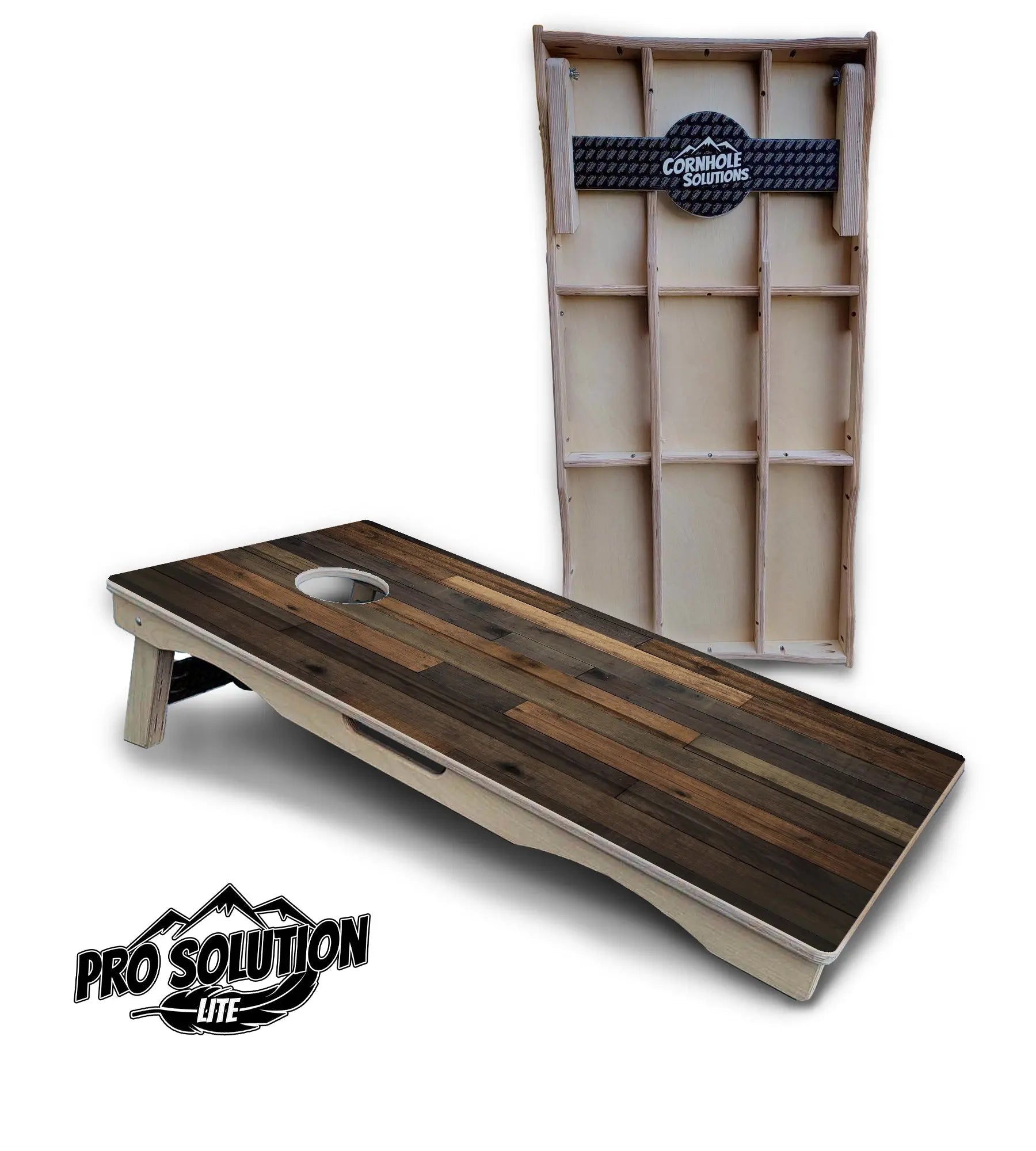 Wood Panels Cornhole Boards - Pro Solution Lite Series by Cornhole Solutions, custom cornhole board main product photo