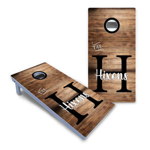 Wood Slat Name Cornhole Boards - All Weather Series Cornhole Solutions