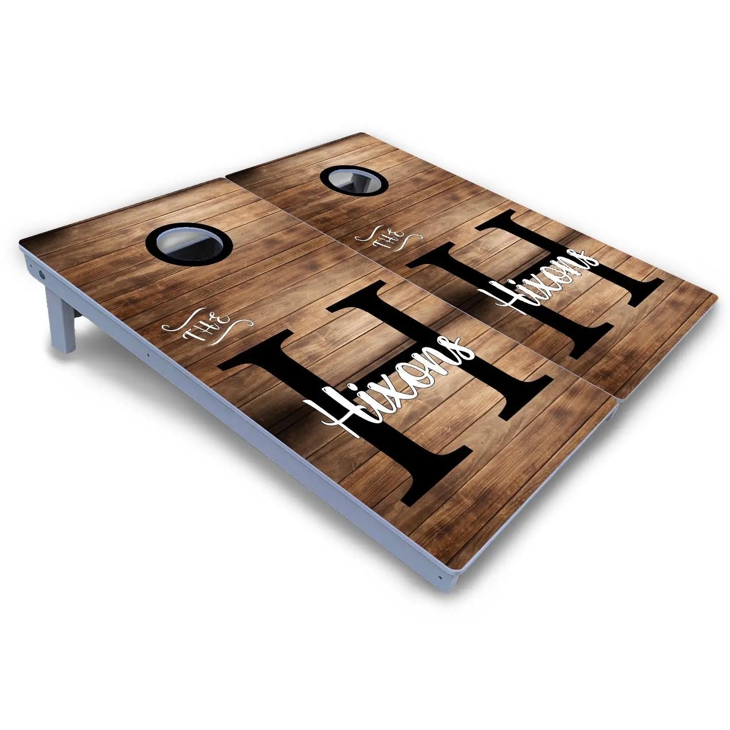 Wood Slat Name Cornhole Boards - All Weather Series Cornhole Solutions