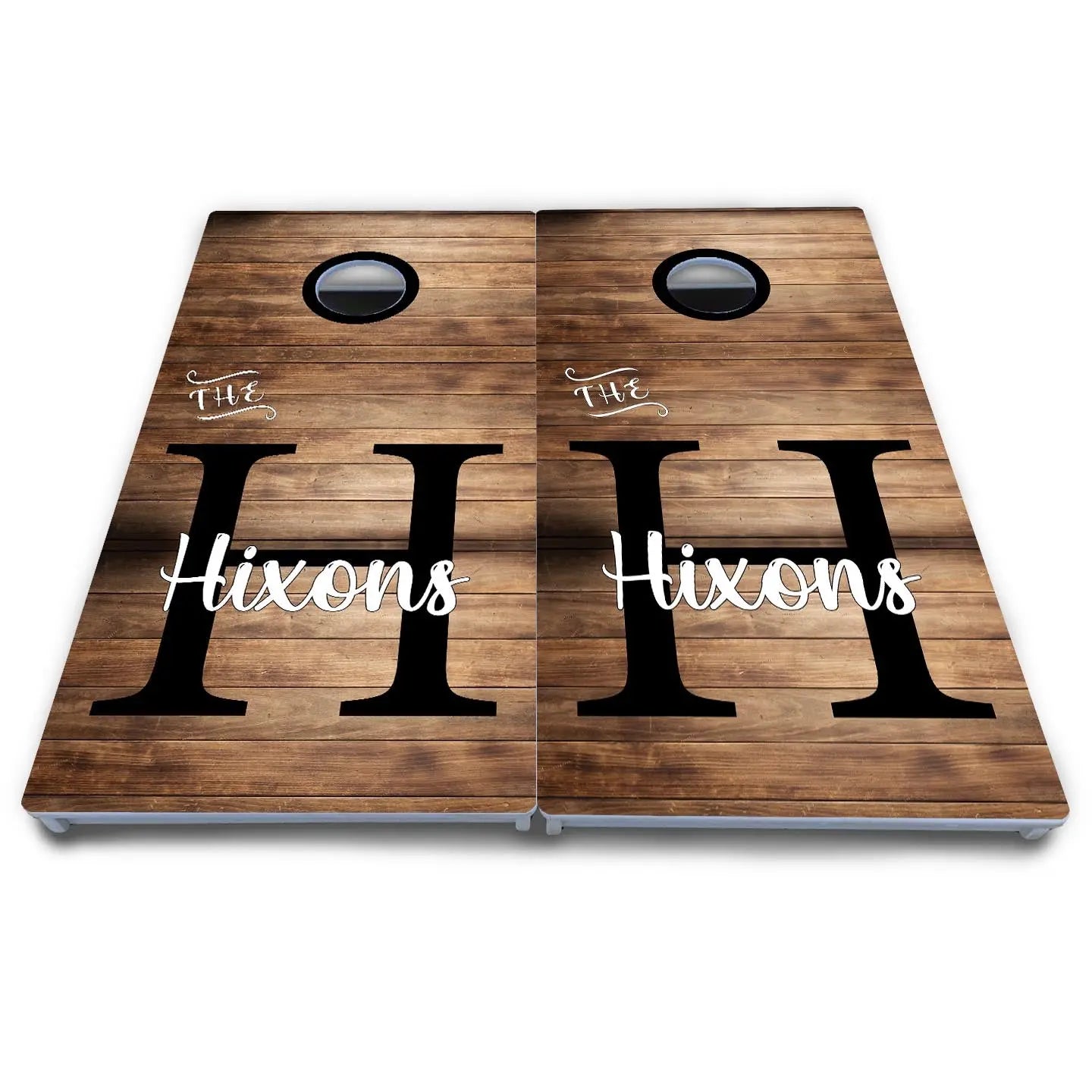 Wood Slat Name Cornhole Boards - All Weather Series Cornhole Solutions