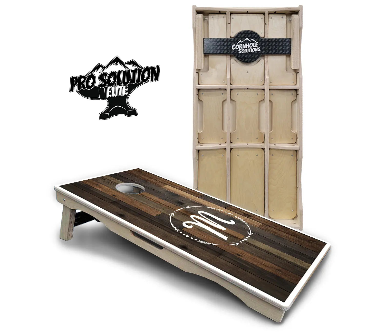 Wood Wreath Letter Cornhole Boards - Pro Solution Elite Series Cornhole Solutions