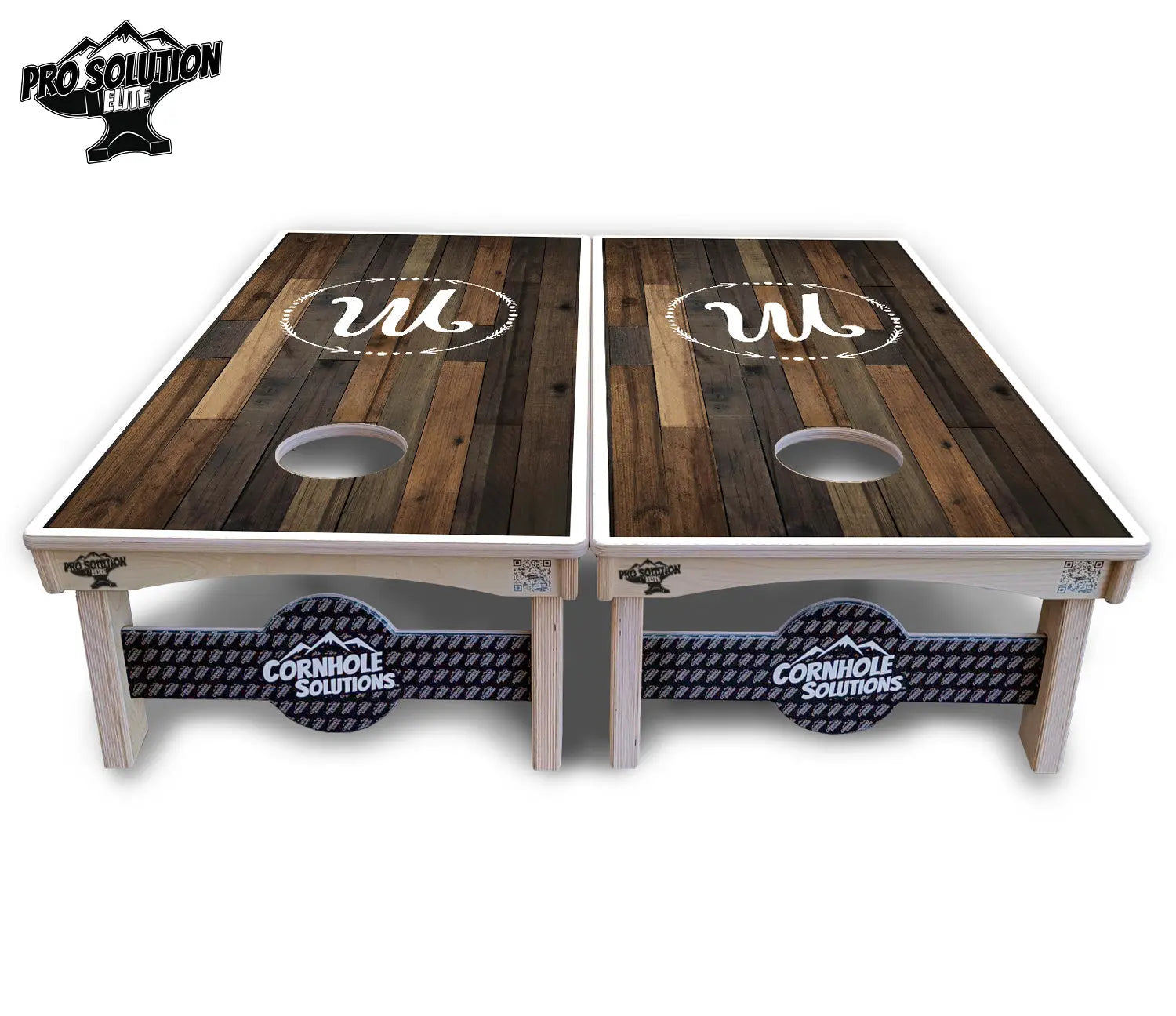 Wood Wreath Letter Cornhole Boards - Pro Solution Elite Series Cornhole Solutions