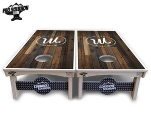 Wood Wreath Letter Cornhole Boards - Pro Solution Elite Series Cornhole Solutions