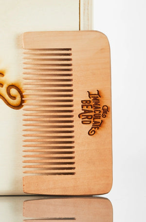 Wooden Beard Comb by The Immaculate Beard, shaving kits detail photo 2