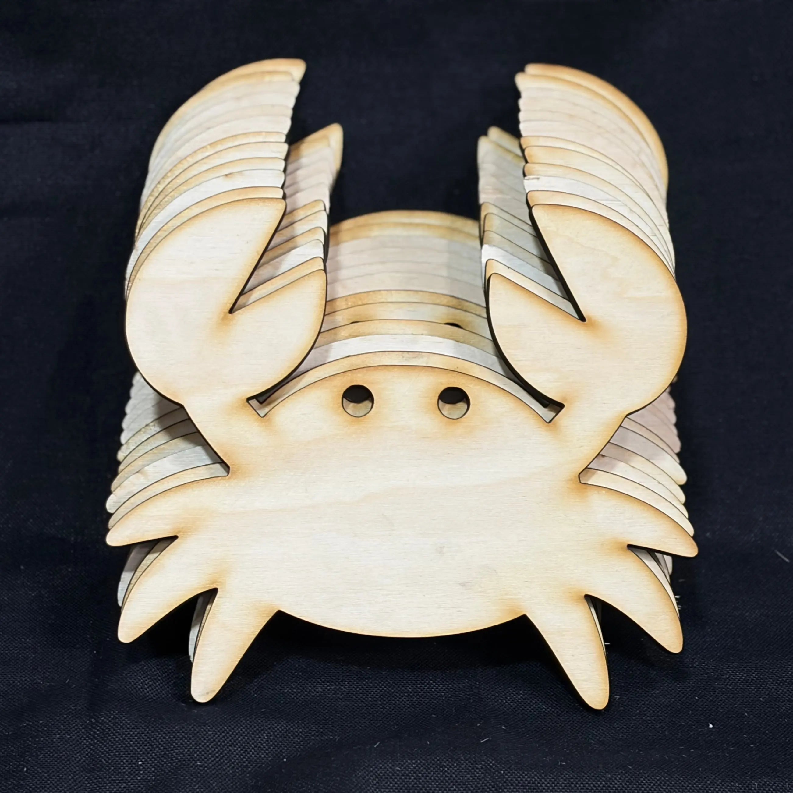 Wooden Crab Craft Blanks by Poor Hog Customs, craft blanks main product photo