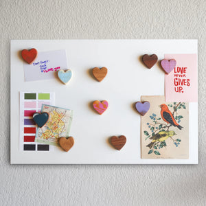 Wooden Heart Magnets Dennehey Design Co.