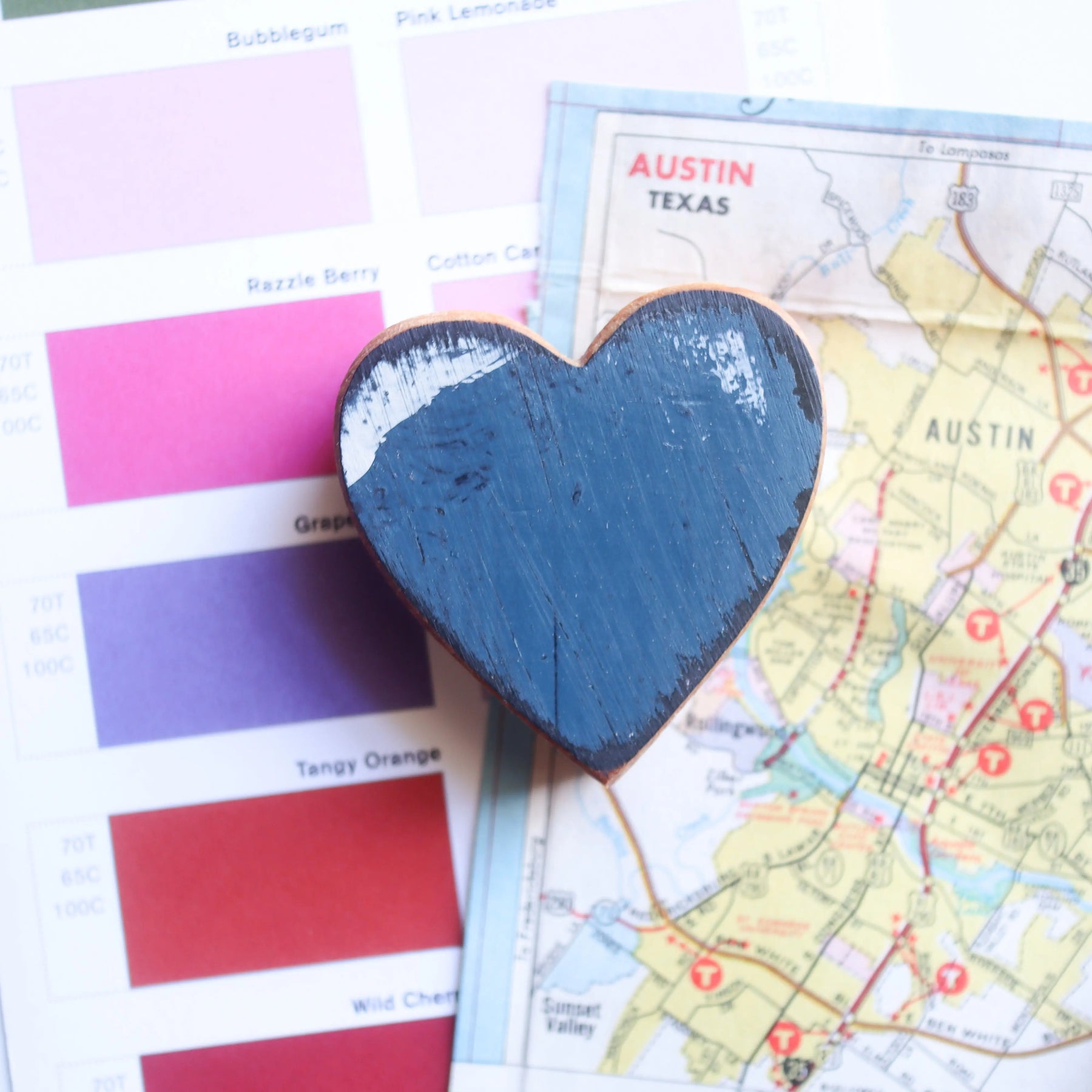 Wooden Heart Magnets Dennehey Design Co.