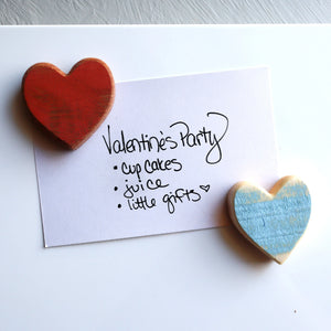 Wooden Heart Magnets Dennehey Design Co.