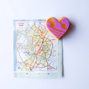 Wooden Heart Magnets Dennehey Design Co.