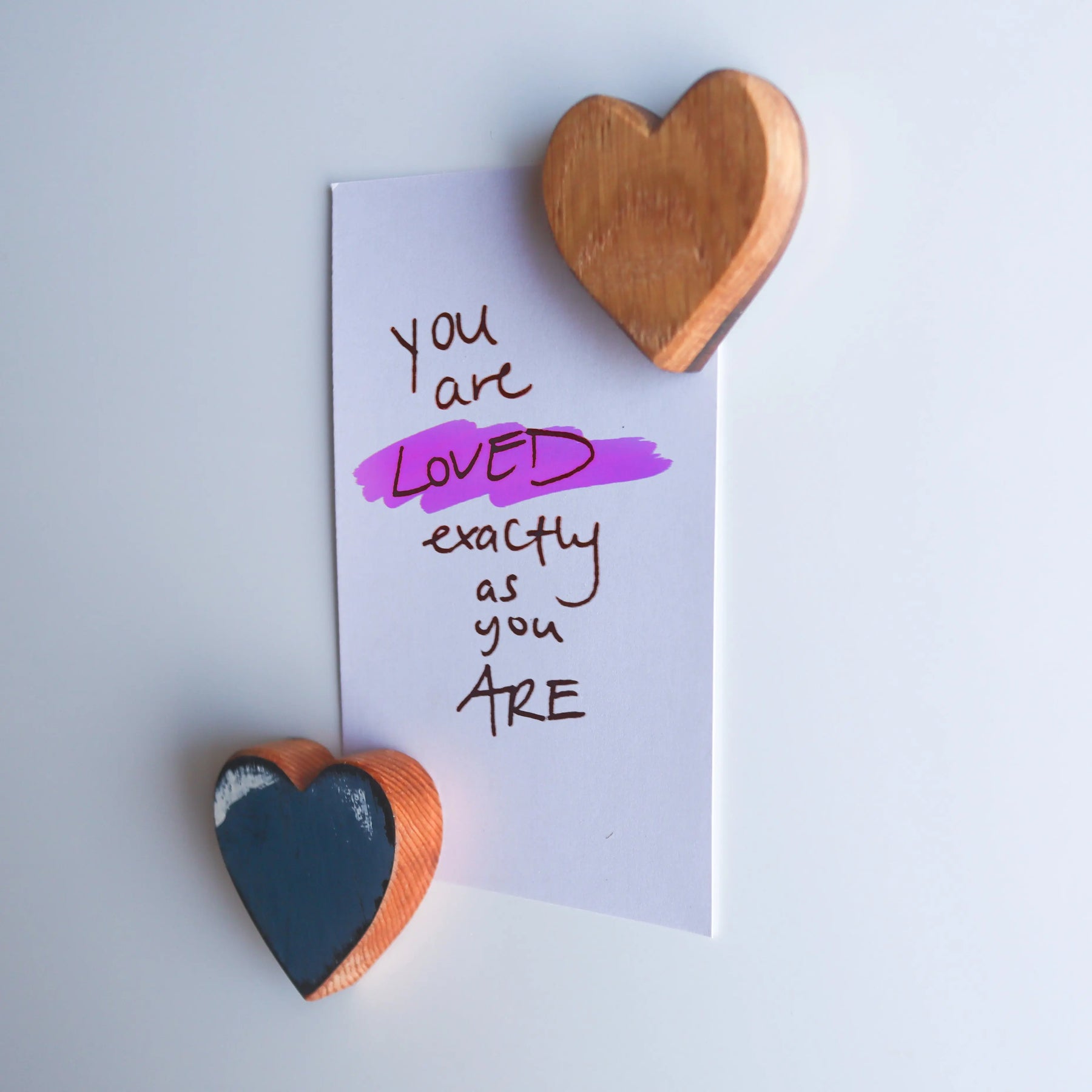 Wooden Heart Magnets Dennehey Design Co.
