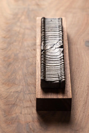 Wooden Incense Holder with Bronze Casting by Alabama Sawyer, Southern home decor detail photo 9