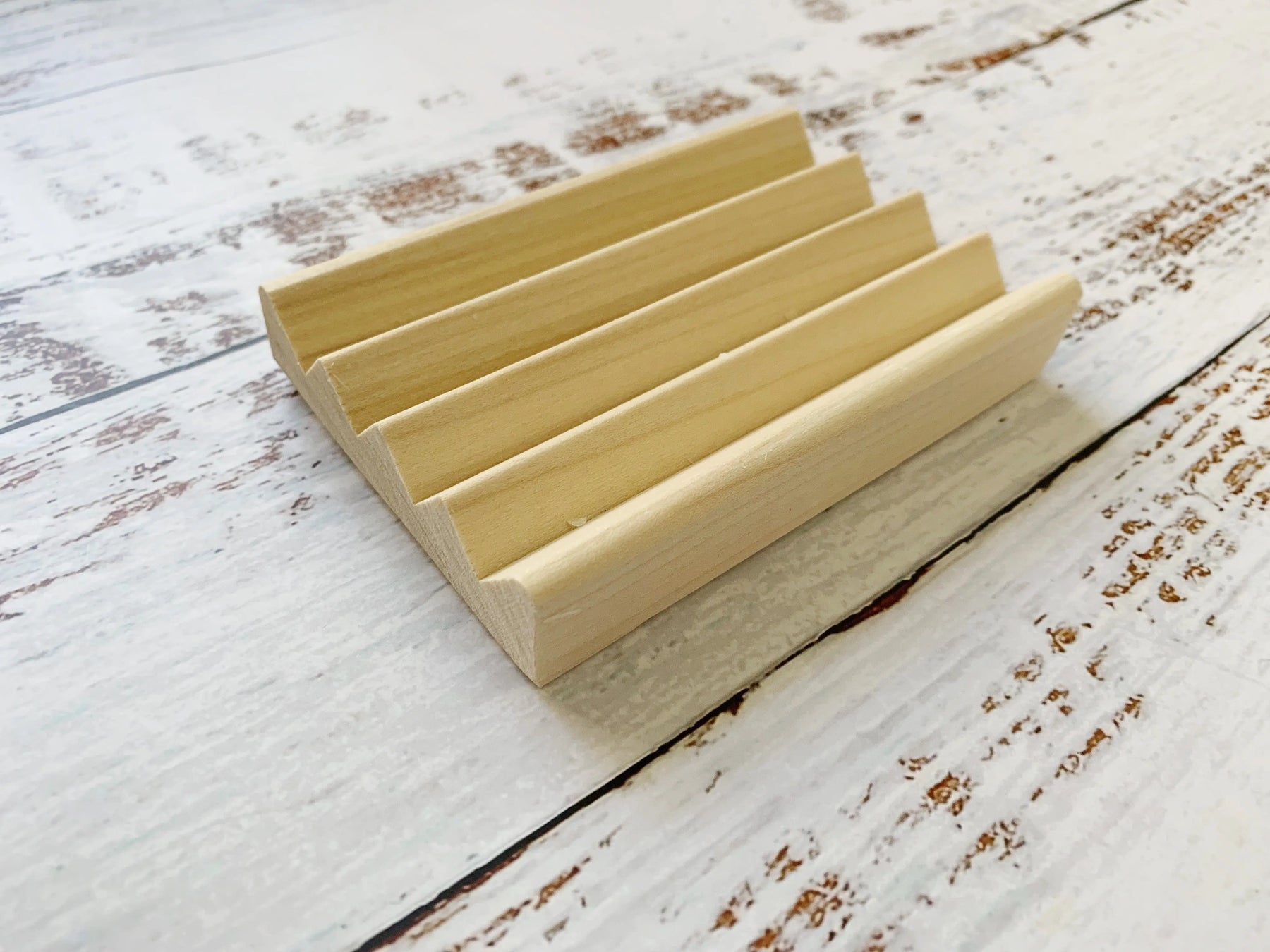 Wooden Soap Dish, set of two by Dot and Army, natural skincare detail photo 4