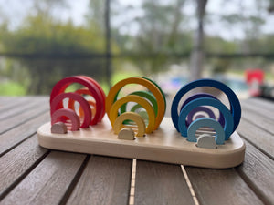 Wooden Tray for Nest Rings Maple Play
