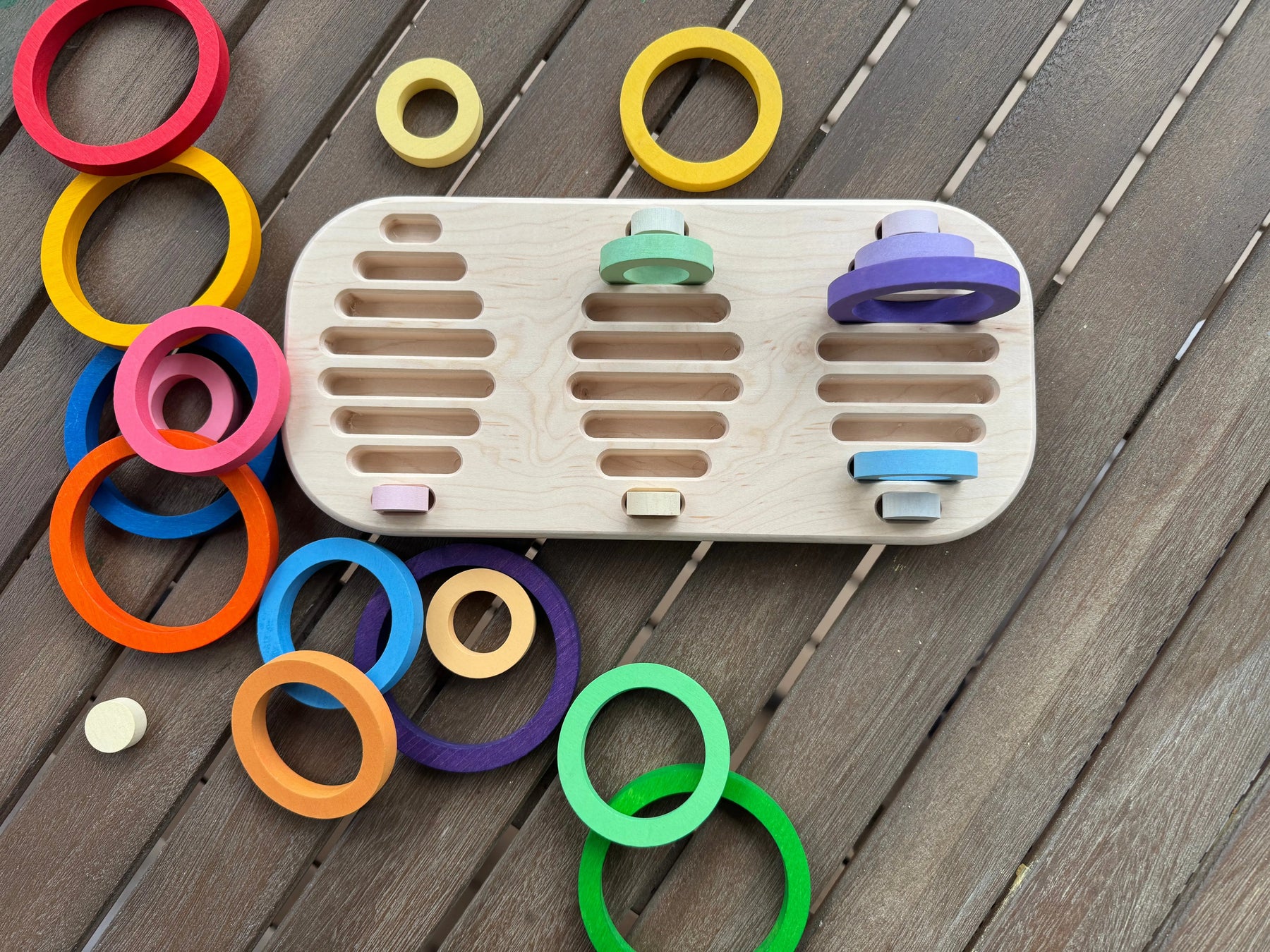 Wooden Tray for Nest Rings Maple Play